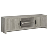 Burke 2-door TV Console Grey Driftwood Half Price Furniture