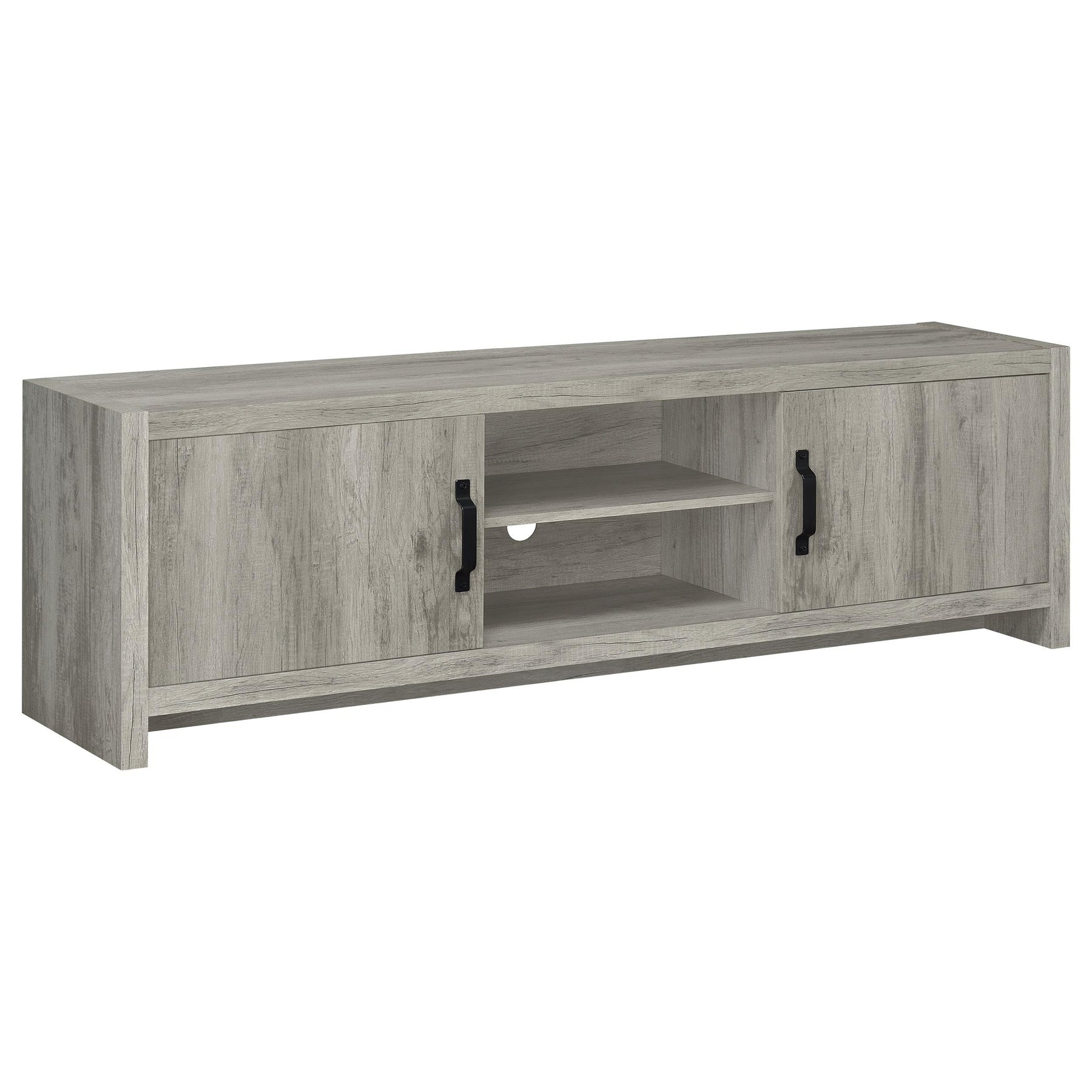 Burke 2-door TV Console Grey Driftwood  Half Price Furniture