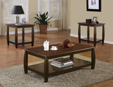 Dixon 3-piece Coffee Table Set Espresso Half Price Furniture