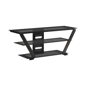 Donlyn 2-tier TV Console Black Half Price Furniture