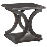 Shelly C-shaped Base End Table Cappuccino Half Price Furniture