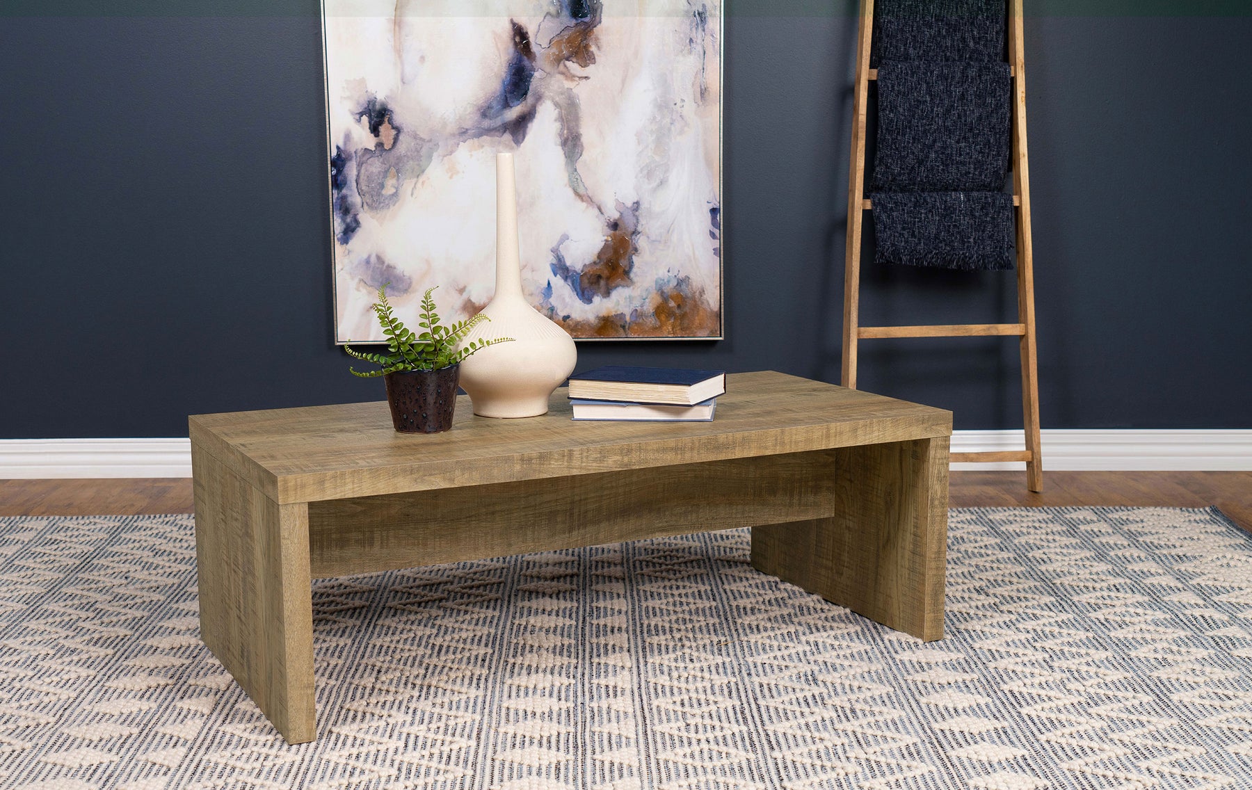 Lynette Rectangular Engineered Wood Coffee Table Mango Half Price Furniture