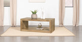 Benton Rectangular Solid Wood Coffee Table Natural Half Price Furniture