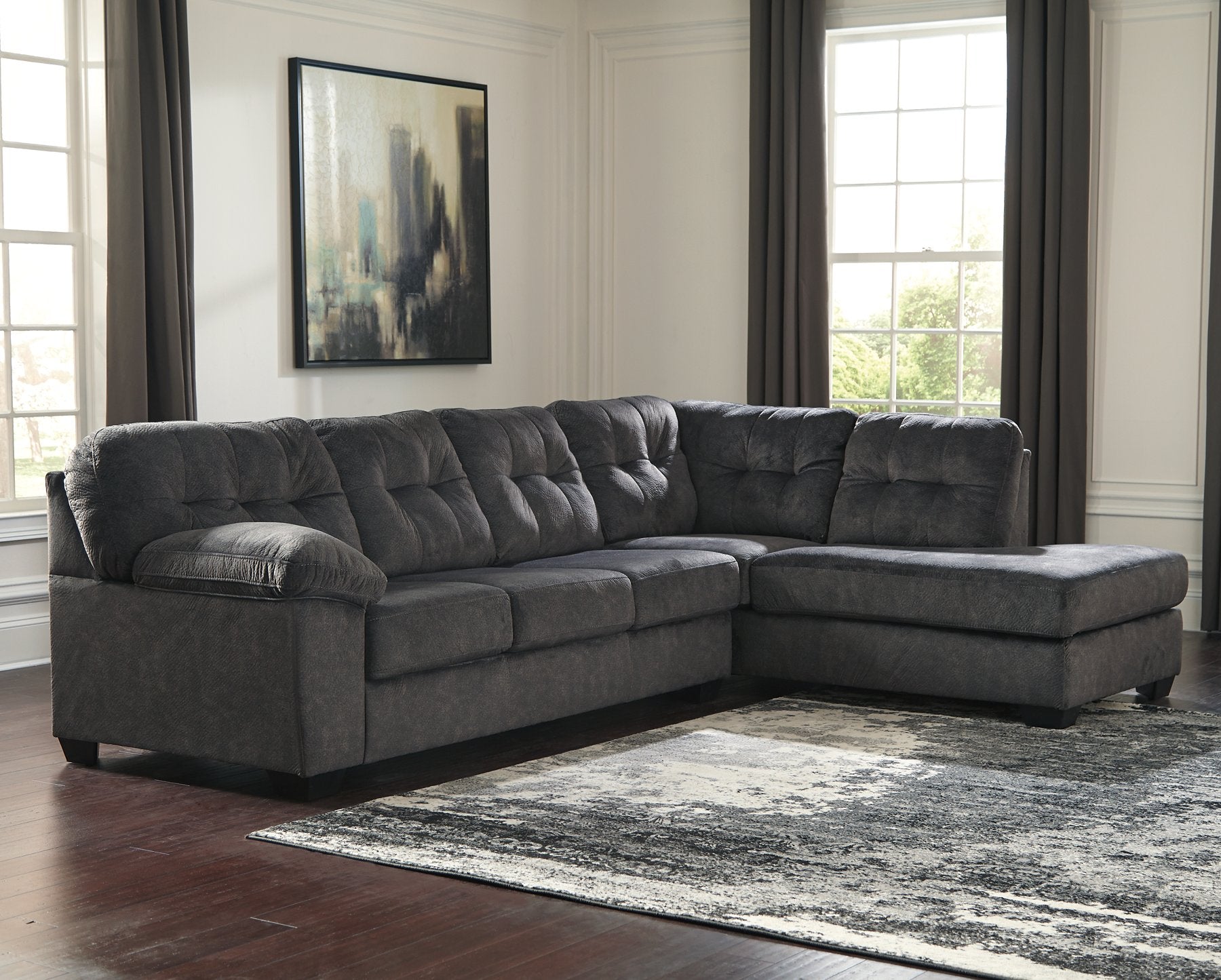Accrington 2-Piece Sleeper Sectional with Chaise - Half Price Furniture