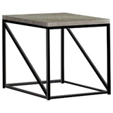 Birdie Square End Table Sonoma Grey  Half Price Furniture