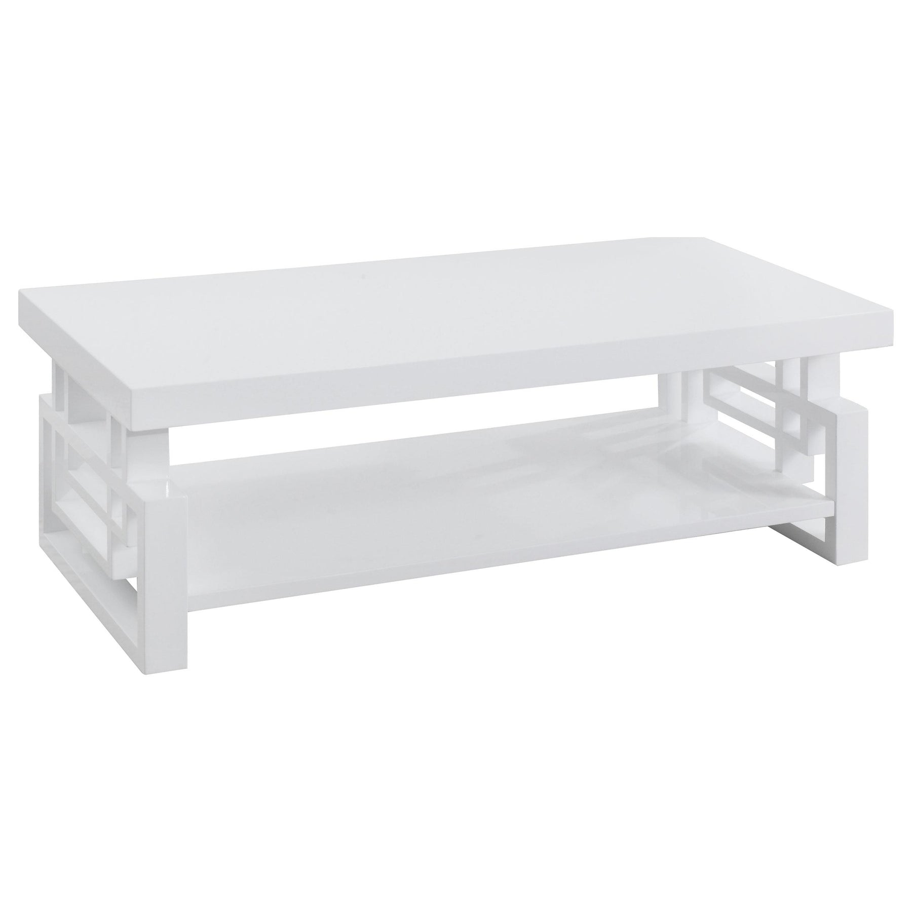 Schmitt Rectangular Coffee Table High Glossy White Half Price Furniture