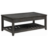 Cliffview Lift Top Coffee Table with Storage Cavities Grey Half Price Furniture