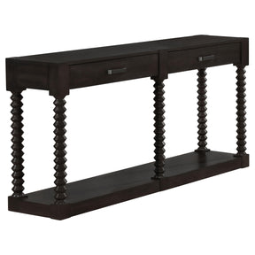 Meredith 2-drawer Sofa Table Coffee Bean Half Price Furniture