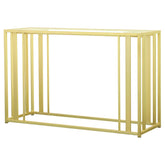 Adri Metal Frame Sofa Table Matte Brass  Half Price Furniture