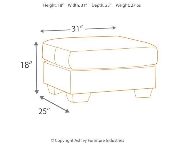 Darcy Ottoman - Half Price Furniture