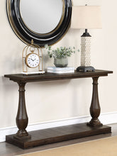 Walden Rectangular Sofa Table with Turned Legs and Floor Shelf Coffee Half Price Furniture