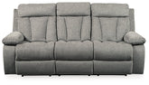 Mitchiner Reclining Sofa with Drop Down Table Half Price Furniture