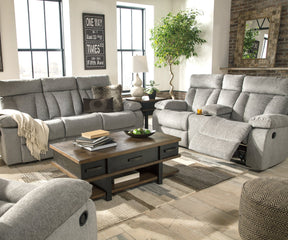 Mitchiner Reclining Loveseat with Console - Half Price Furniture