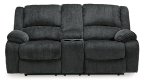 Draycoll Power Reclining Loveseat with Console - Half Price Furniture