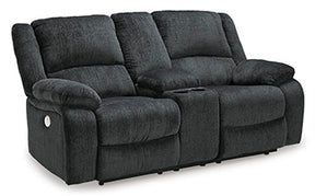 Draycoll Power Reclining Loveseat with Console - Half Price Furniture