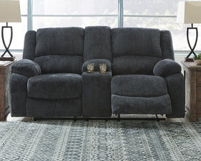 Draycoll Reclining Loveseat with Console - Half Price Furniture