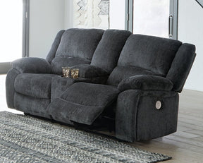 Draycoll Power Reclining Loveseat with Console - Half Price Furniture