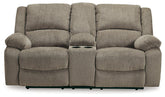 Draycoll Power Reclining Loveseat with Console  Half Price Furniture