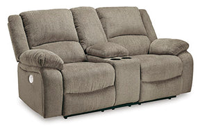 Draycoll Power Reclining Loveseat with Console - Half Price Furniture