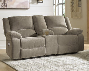 Draycoll Power Reclining Loveseat with Console - Half Price Furniture