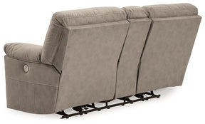 Cavalcade Power Reclining Loveseat with Console - Half Price Furniture