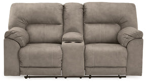 Cavalcade Power Reclining Loveseat with Console - Half Price Furniture