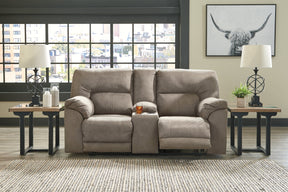 Cavalcade Power Reclining Loveseat with Console - Half Price Furniture