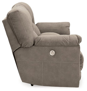 Cavalcade Power Reclining Loveseat with Console - Half Price Furniture