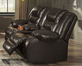 Vacherie Reclining Loveseat with Console - Half Price Furniture