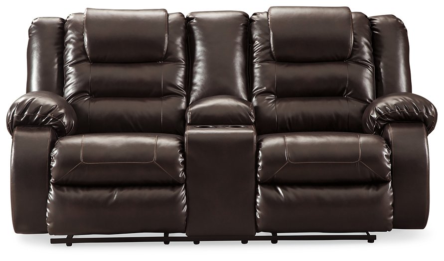Vacherie Reclining Loveseat with Console Half Price Furniture