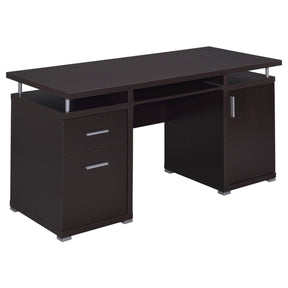 Tracy 2-drawer Computer Desk Cappuccino Half Price Furniture