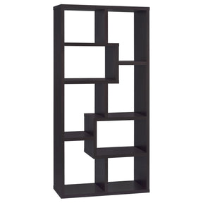 Theo 10-shelf Bookcase Cappuccino Half Price Furniture