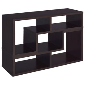 Velma Convertible TV Console and Bookcase Cappuccino Half Price Furniture