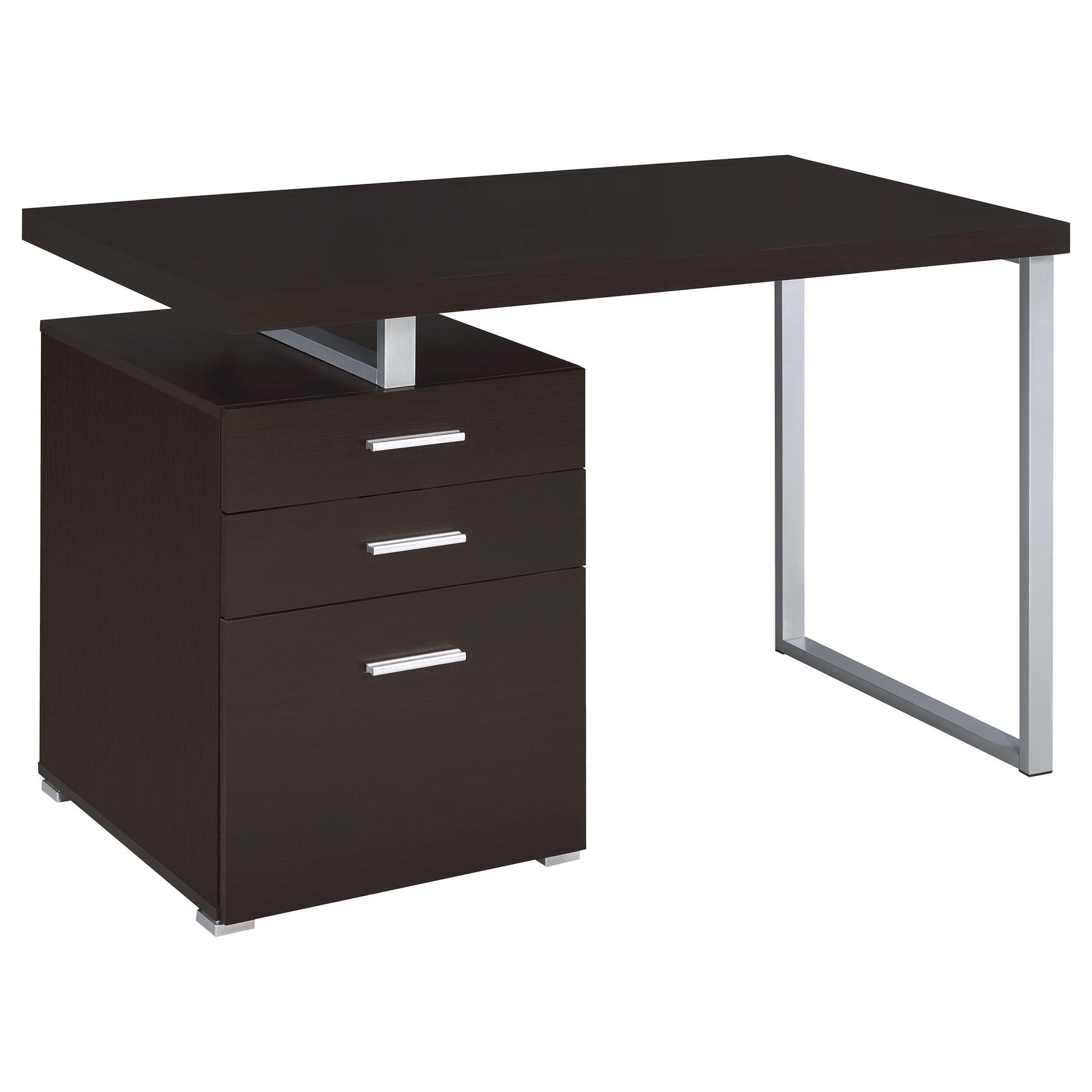 Brennan 3-drawer Office Desk Cappuccino Half Price Furniture