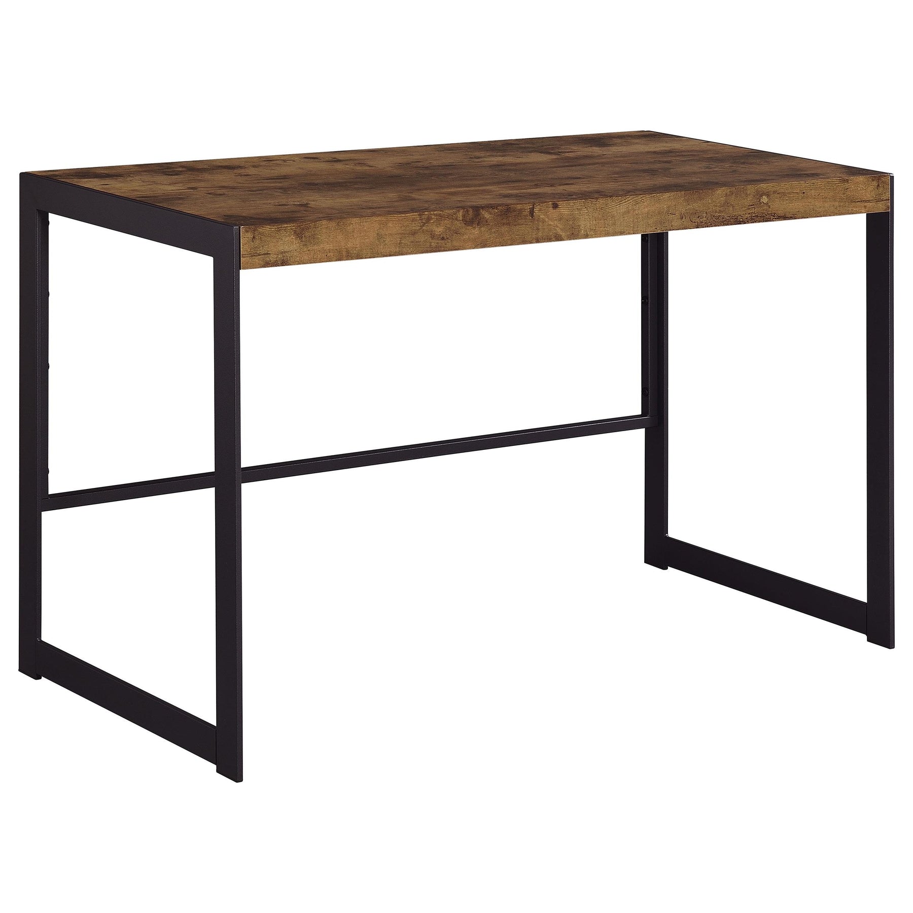 Estrella Writing Desk Antique Nutmeg and Gunmetal Half Price Furniture