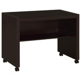 Skeena Mobile Return with Casters Cappuccino Half Price Furniture