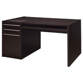 Halston 3-drawer Connect-it Office Desk Cappuccino Half Price Furniture