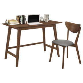 Karri 2-piece Writing Desk Set Walnut Half Price Furniture