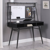 Jessie Writing Desk with USB Ports Black and Gunmetal Half Price Furniture