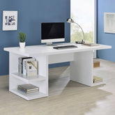 Alice Writing Desk White with Open Shelves Half Price Furniture