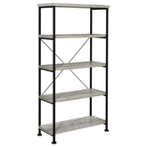 Analiese 4-shelf Bookcase Grey Driftwood Half Price Furniture