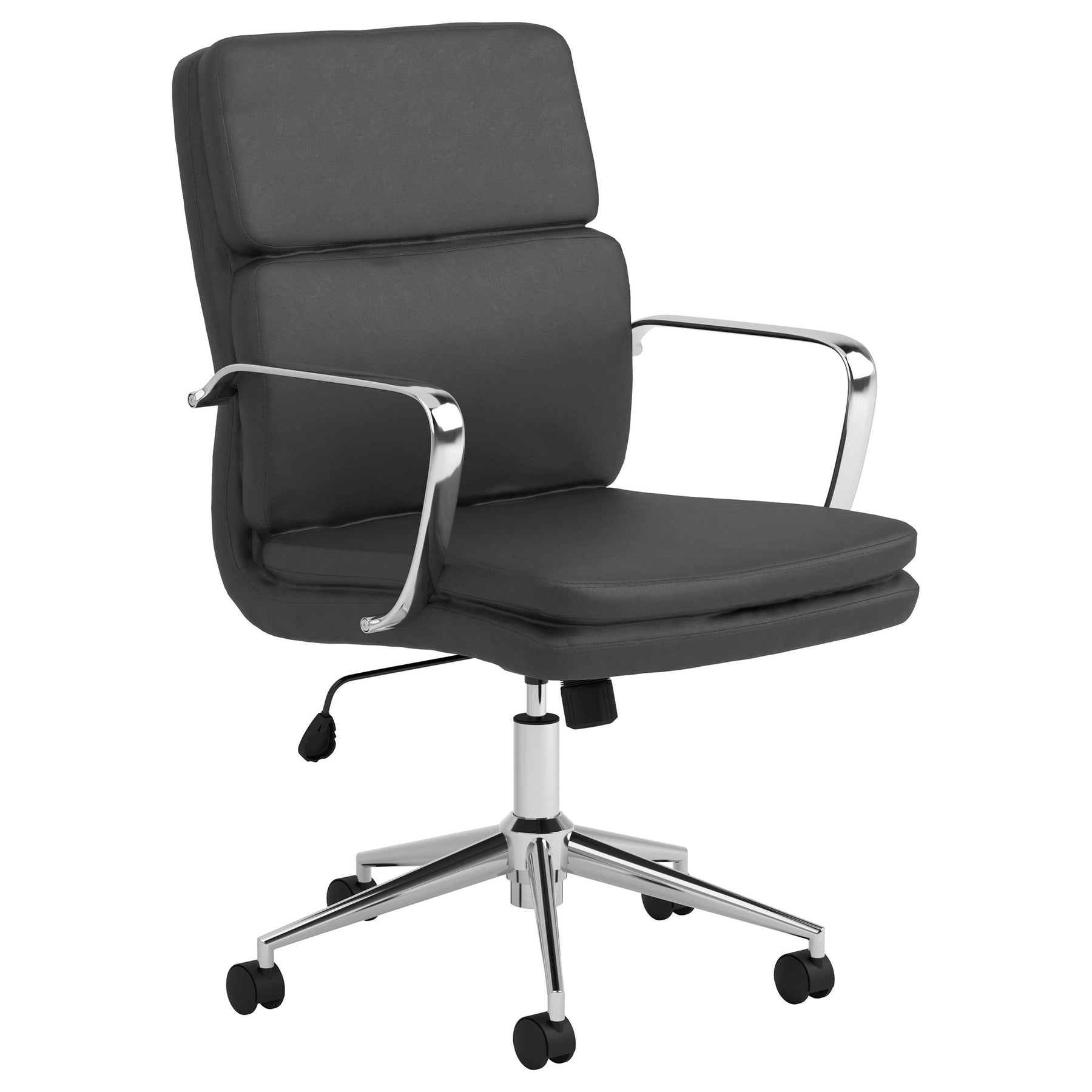 Ximena Standard Back Upholstered Office Chair Black Half Price Furniture