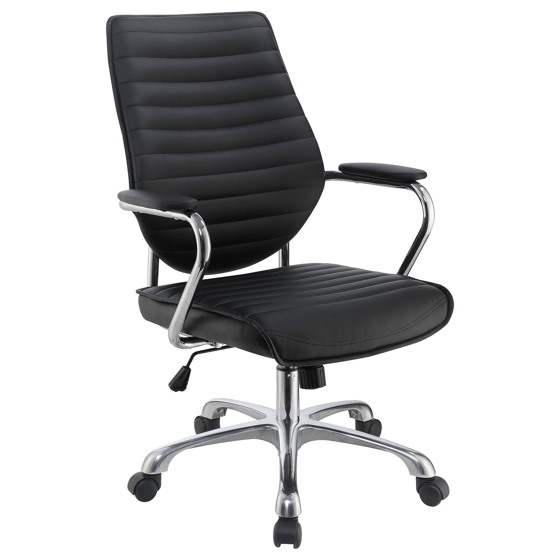 Chase High Back Office Chair Black and Chrome Half Price Furniture