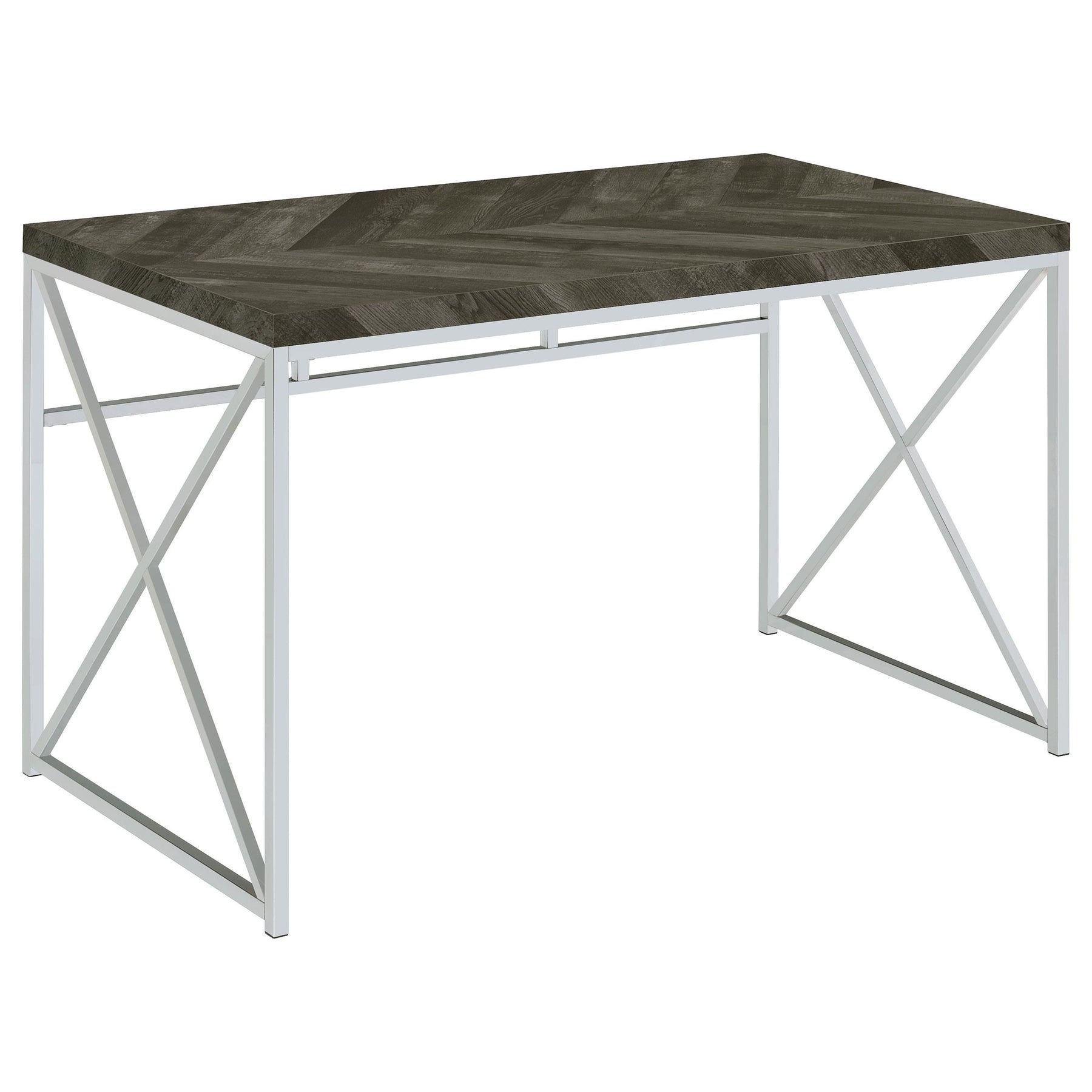 Grimma Writing Desk Rustic Grey Herringbone Half Price Furniture