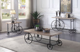 Francie Oak & Antique Gray Coffee Table  Half Price Furniture