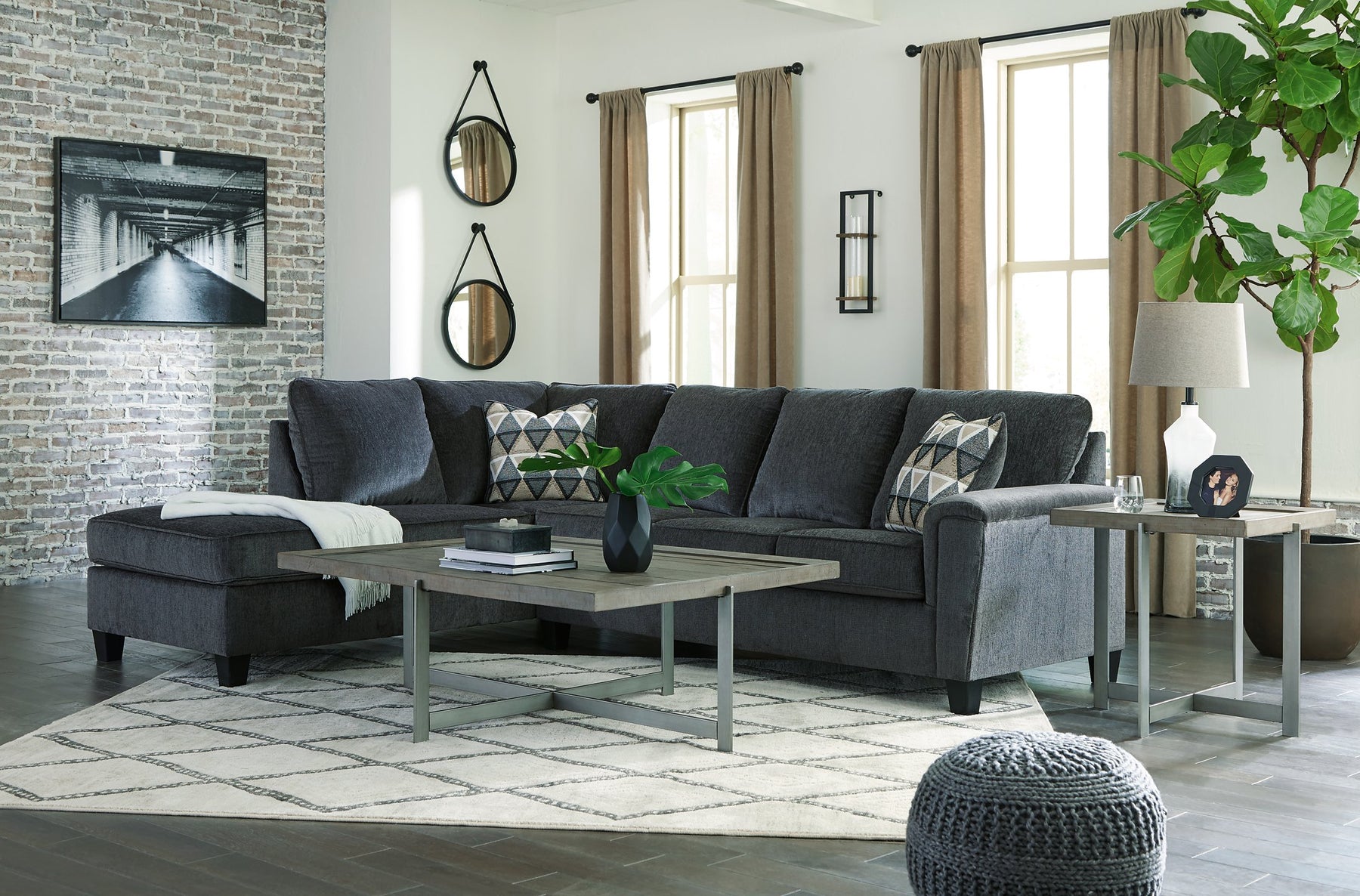 Abinger 2-Piece Sectional with Chaise - Half Price Furniture