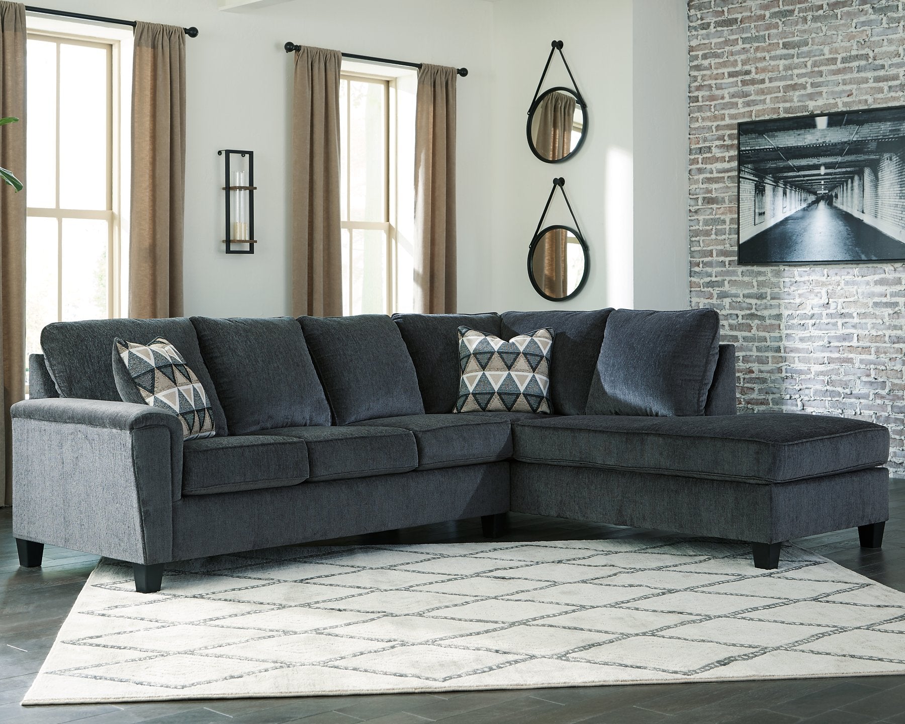 Abinger 2-Piece Sleeper Sectional with Chaise - Half Price Furniture