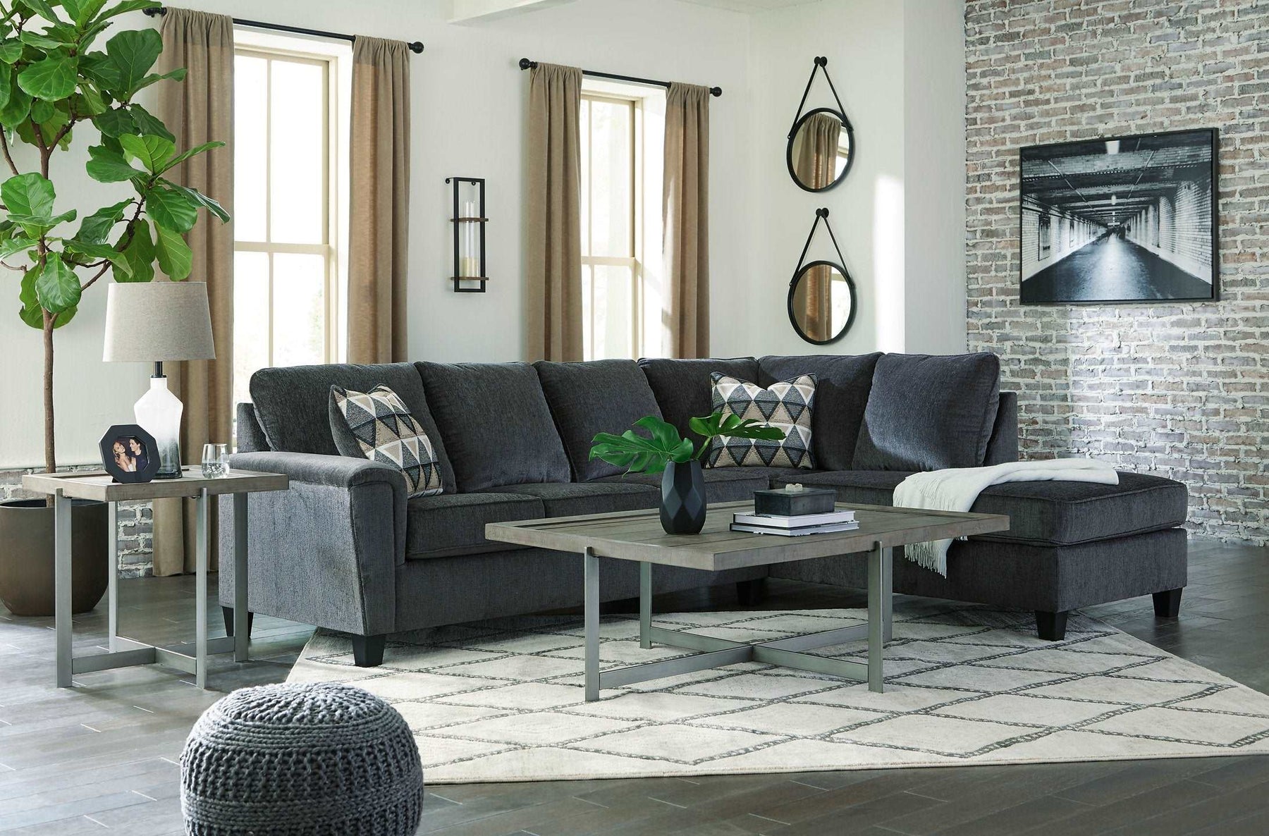 Abinger 2-Piece Sectional with Chaise - Half Price Furniture