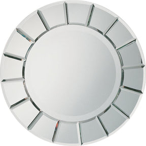 Fez Round Sun-shaped Mirror Silver Half Price Furniture