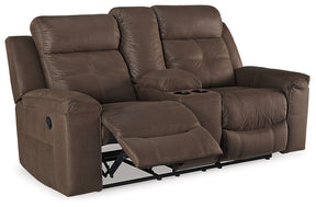 Jesolo Reclining Loveseat with Console - Half Price Furniture